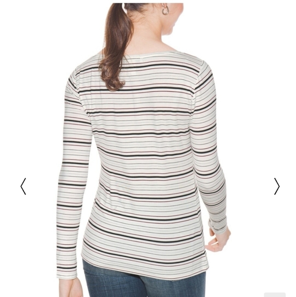 White House Black Market striped long Sleeves tshirt size L